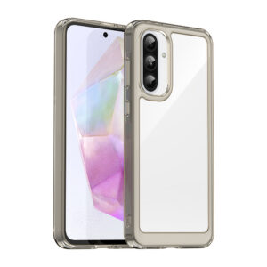 Pusiau skaidrus dėklas Samsung Galaxy A26 – juodas