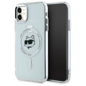 Karl Lagerfeld MagSafe dėklas iPhone 11 – baltas