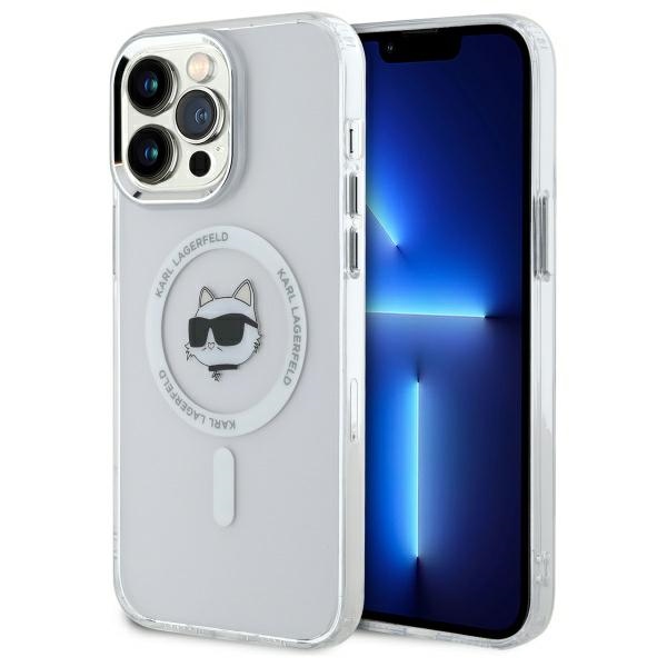 Karl Lagerfeld MagSafe dėklas iPhone 13 Pro Max – baltas