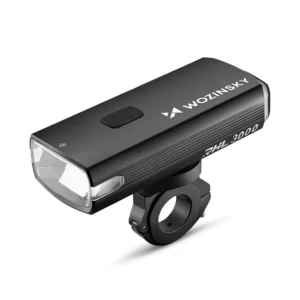 Wozinsky priekinė dviračio lempa + USB-C kabelis (3000 lm) - juoda