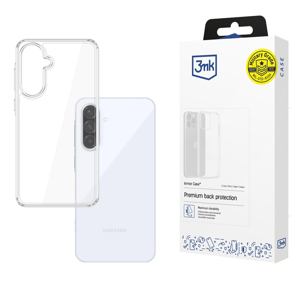 3mk šarvų dėklas, skirtas Samsung Galaxy A36 5G – skaidrus