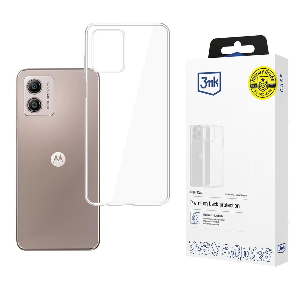 3mk Skaidrus Motorola Moto dėklas G53 - skaidrus