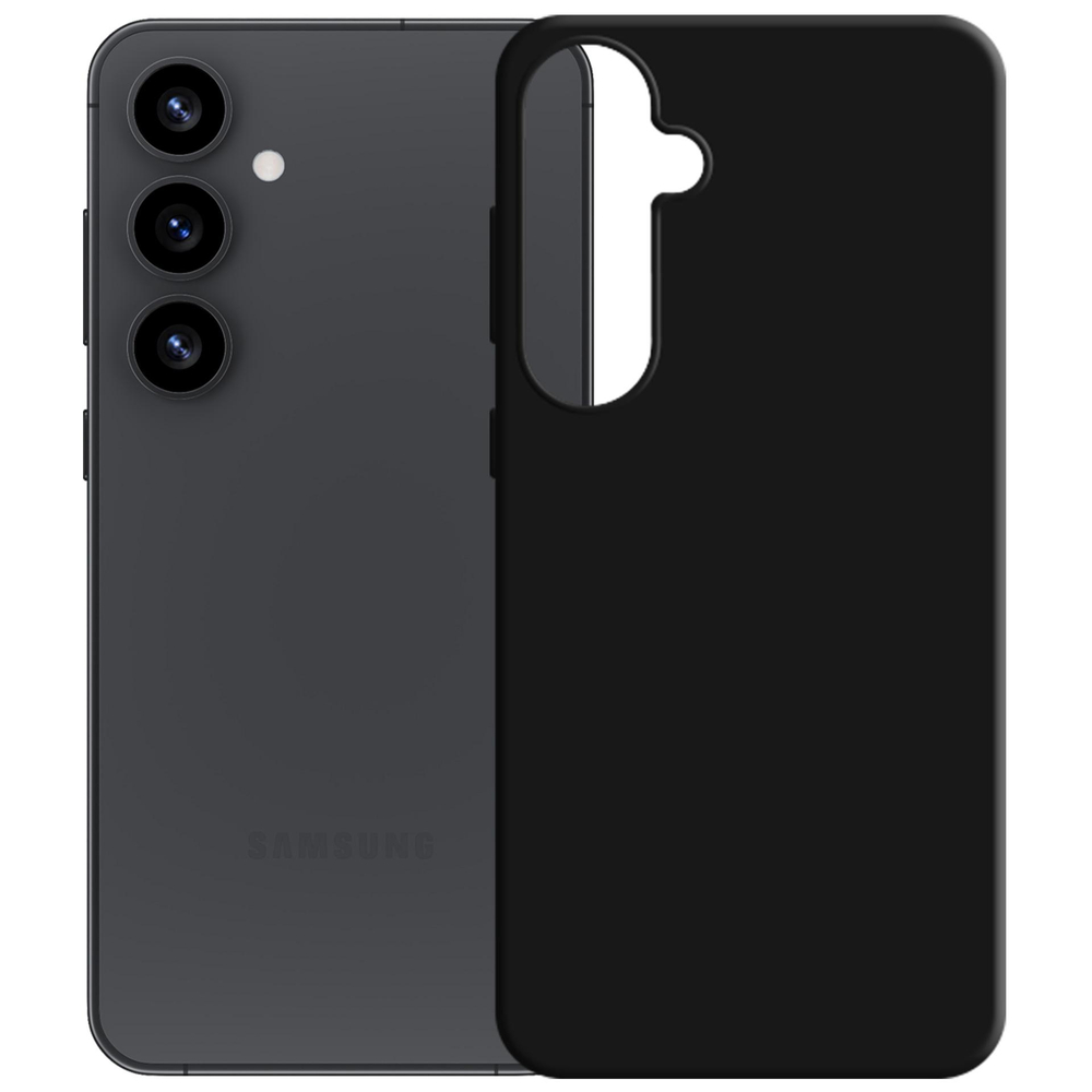3mk silikoninis dėklas, skirtas Samsung Galaxy S25 – juodas