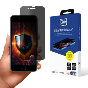 Privatumo ekrano apsauginė plėvelė, matinė, 3mk, šilkinė matinė Privatumas, skirtas Apple iPhone SE 2020
