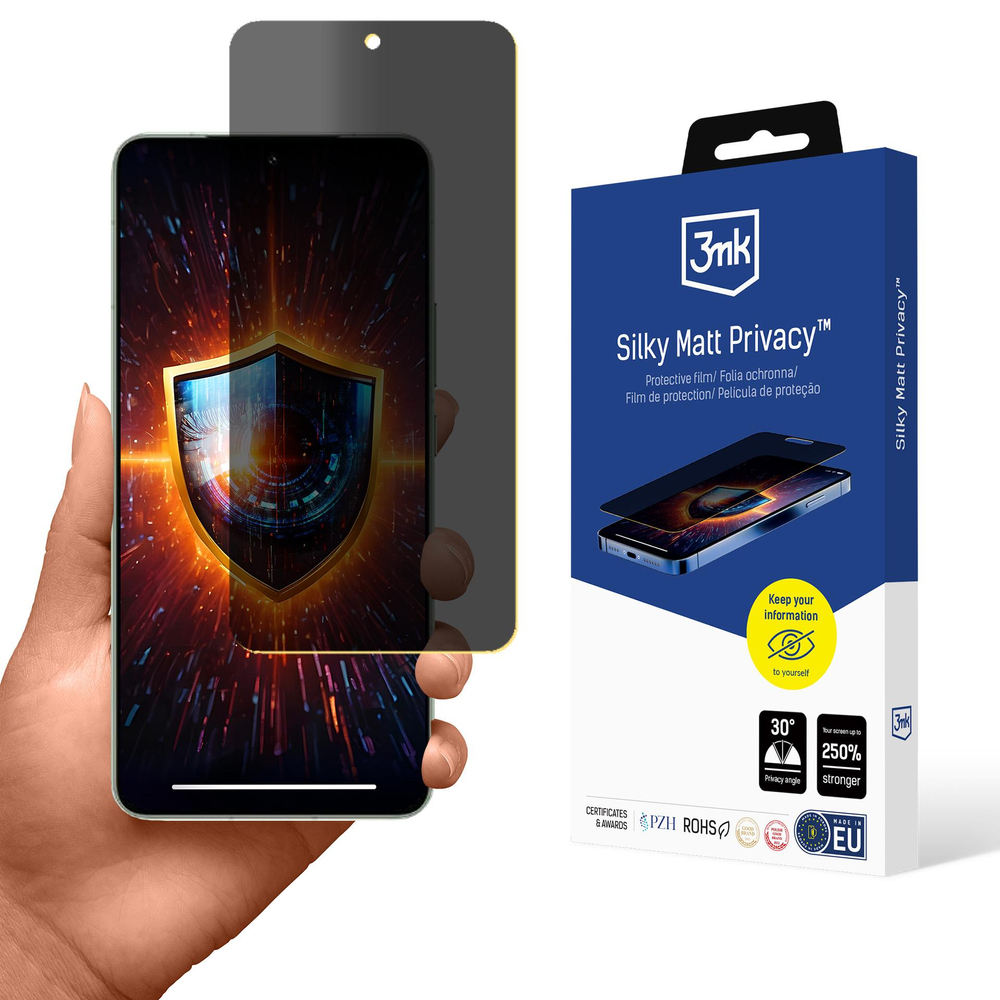 Privatumo apsauginė ekrano plėvelė 3mk Silky Matt Privacy, skirta Xiaomi 15 Pro