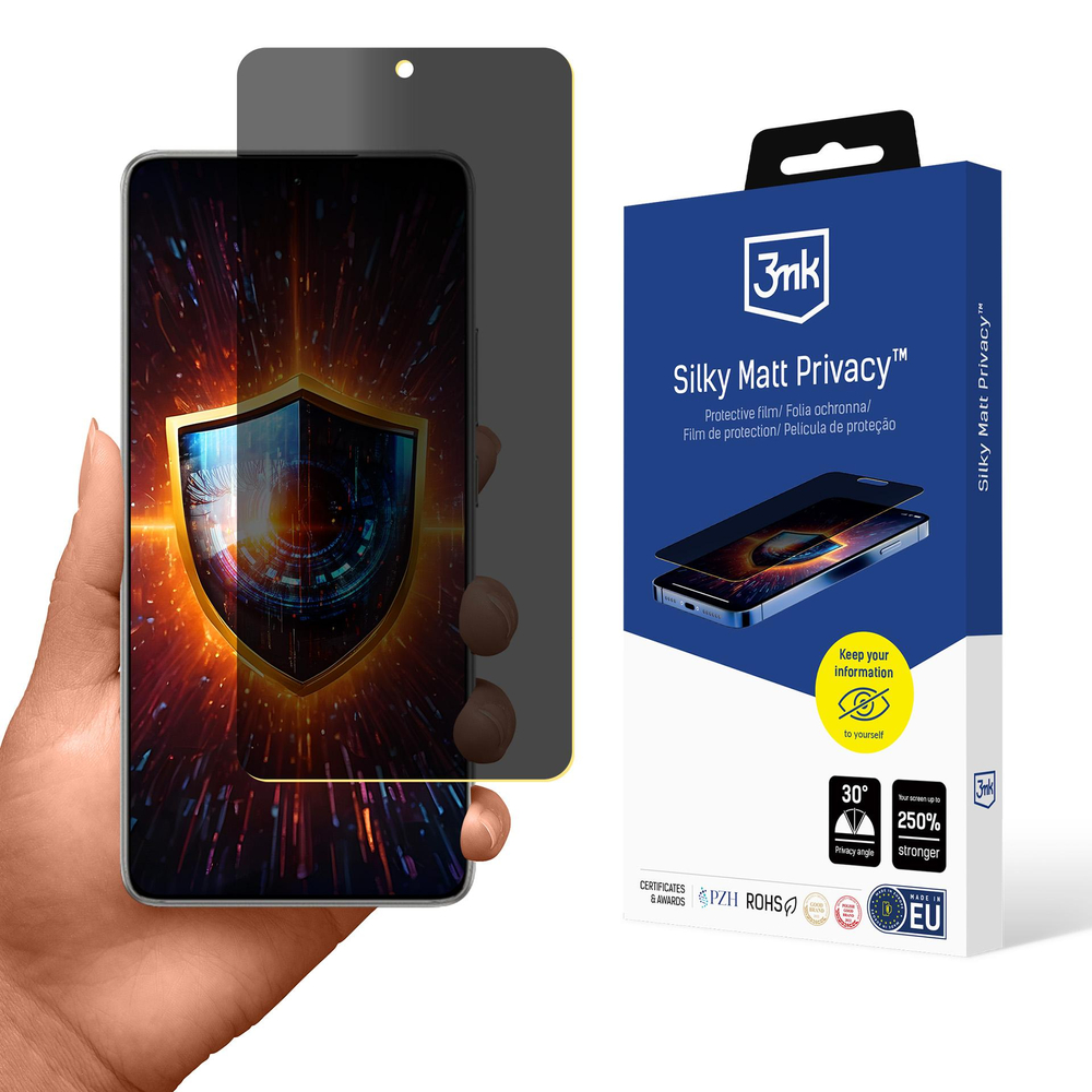 Silky Matt Privacy™ 3mk matinė privatumo ekrano apsauga Xiaomi 14T Pro