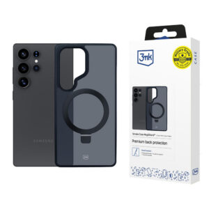 3mk Smoke Case Mag&Stand, skirtas Samsung Galaxy S25 Ultra – juodas