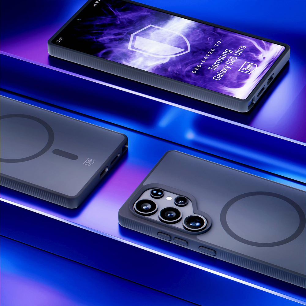 3mk Smoke MagCase, skirtas Samsung Galaxy S25 Ultra – juodas