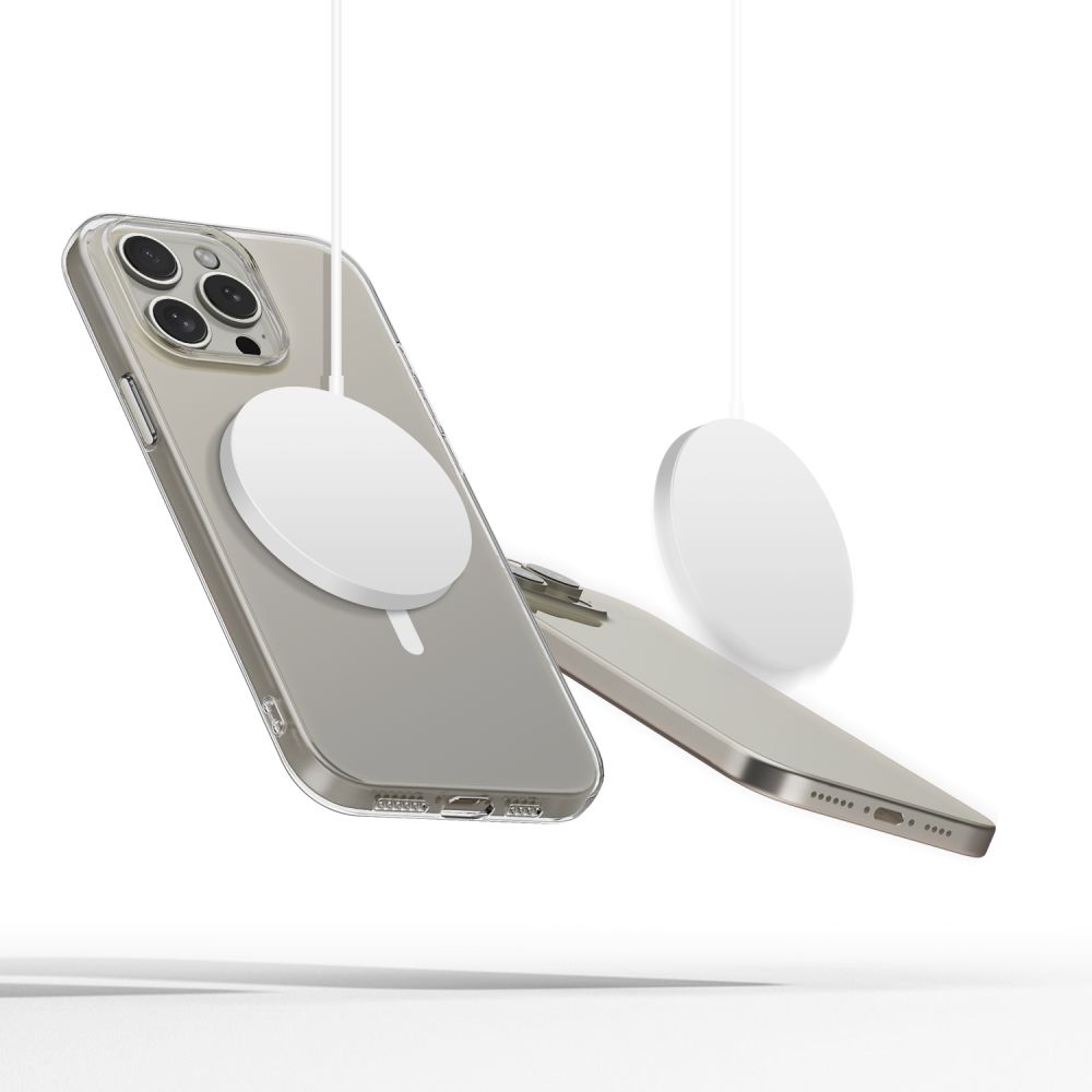 Dėklas Tech-Protect FlexAir MagSafe iPhone 15 Pro, skaidrus
