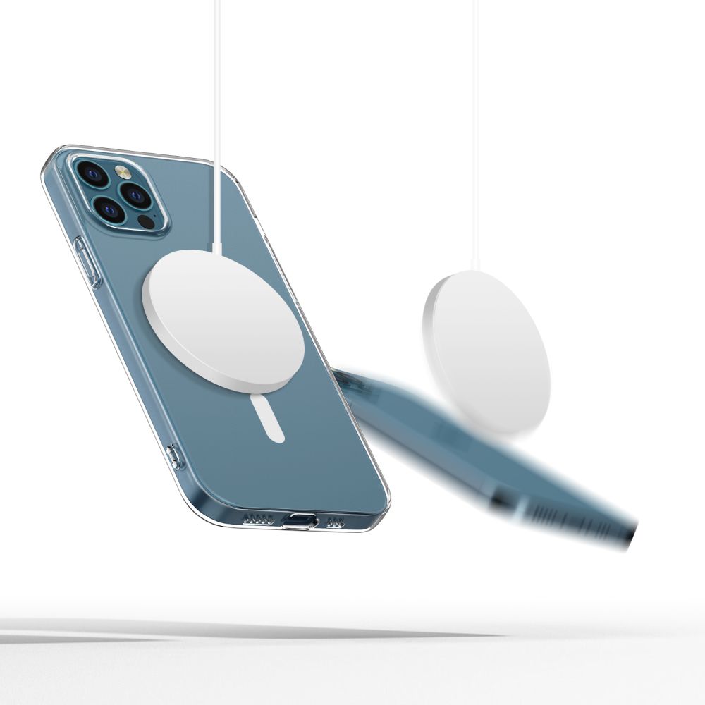 Dėklas Tech-Protect FlexAir MagSafe iPhone 12 / 12 Pro, skaidrus