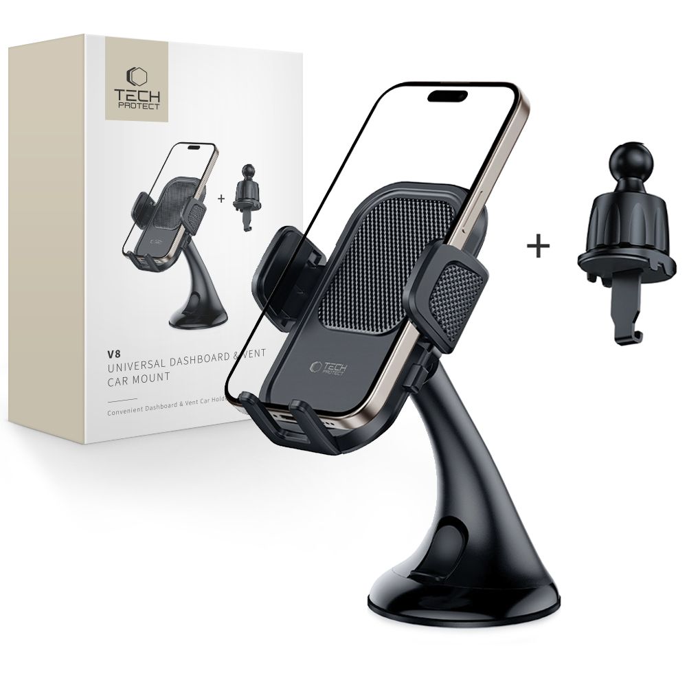 Automobilinis laikiklis Tech-Protect V8, juodas
