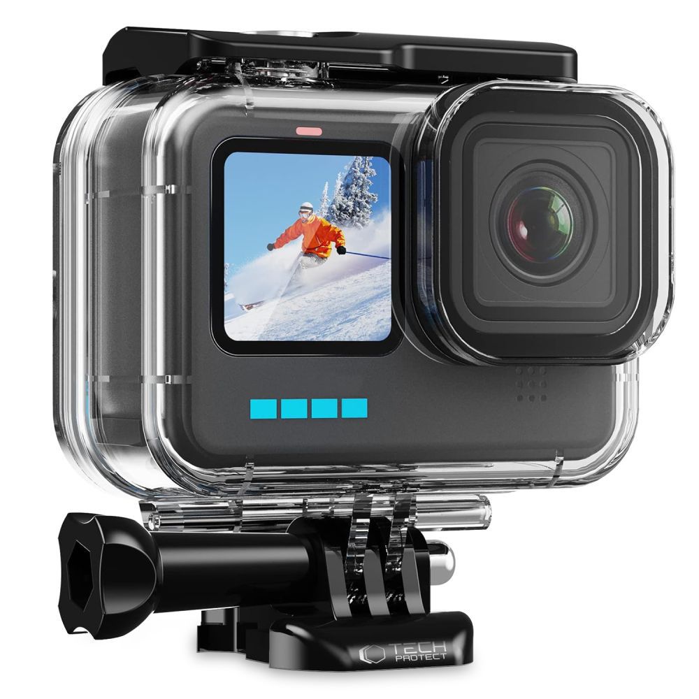 Vandeniui atsparus dėklas Tech-Protect GA200 GoPro Hero 9 / 10 / 11 / 12 / 13, skaidrus