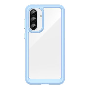 Skaidrus dėklas Samsung Galaxy A36 „Outer Space“ – mėlynas
