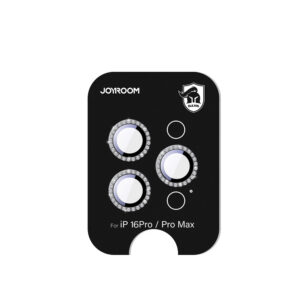 Joyroom kameros objektyvo stiklas iPhone 16 Pro/Pro Max – juodas