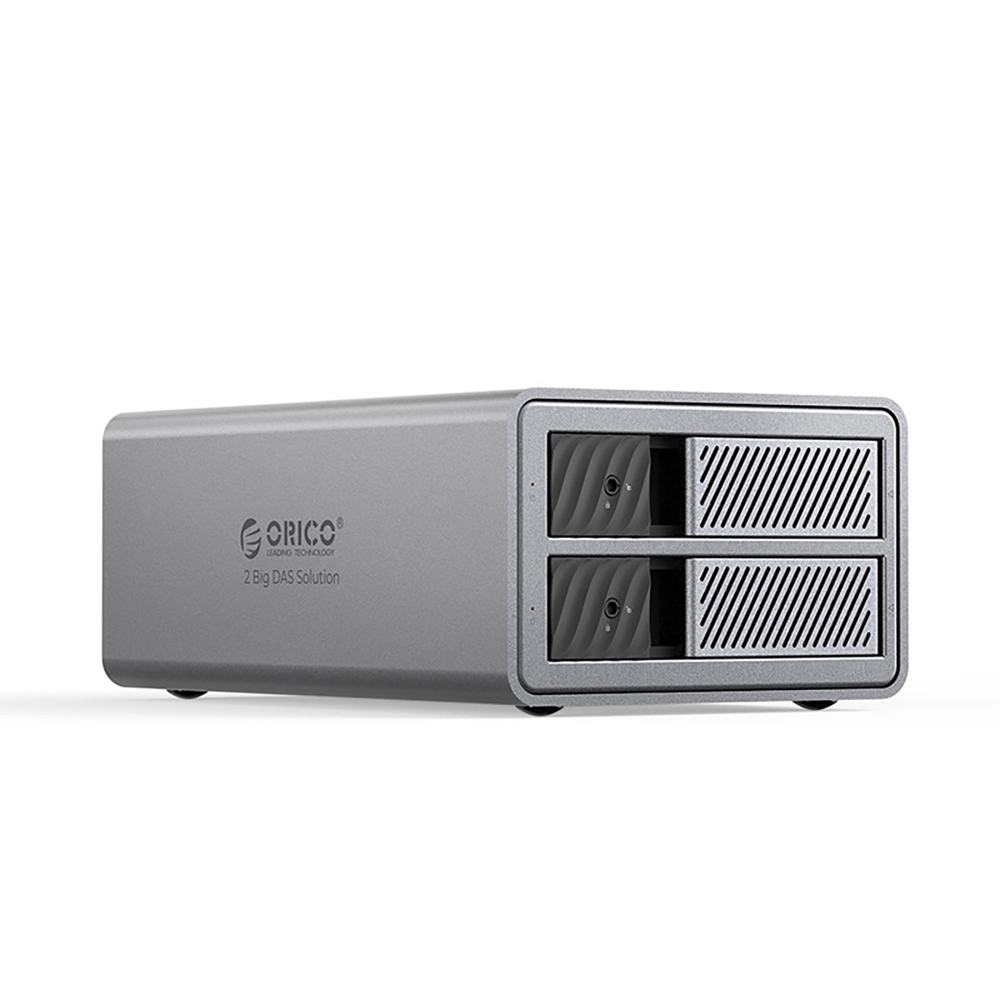 Orico 9828RU3 2 Big DAS sprendimas ProRAID disko masyvas 2 2.5"/3.5" SATA HDD/SSD diskams su RAID valdikliu - pilka