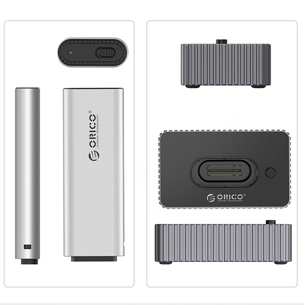 Orico IT18C3 doko stotis M.2 NVMe/SATA diskams - pilka