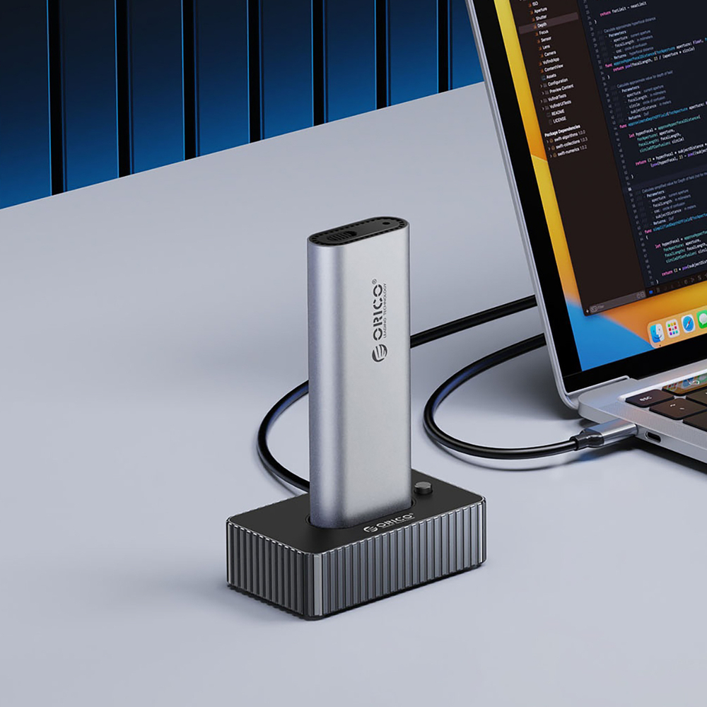 Orico IT18C3 doko stotis M.2 NVMe/SATA diskams - pilka