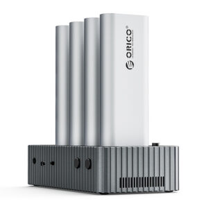 Orico IT48N-C 4 diskų dokavimo stotis su M.2 NVME klonavimo funkcija - Pilka