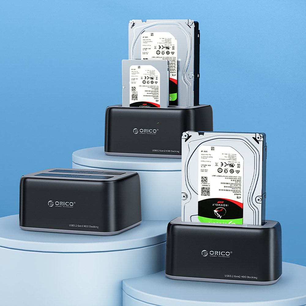 Orico 6819C3 Docking stotis 2.5"/3.5" SATA HDD/SSD - Juoda