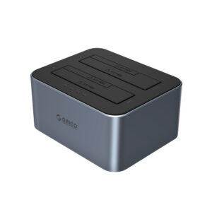 Orico 6626C3-C-V1 2 diskų doko stotelė su autonominio klonavimo funkcija 2.5"/3.5" SATA HDD/SSD - pilka