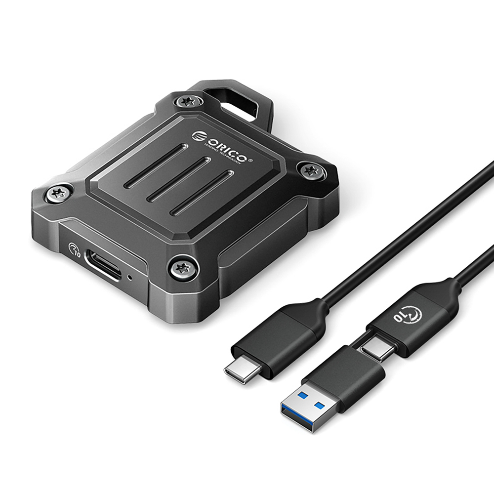 Orico XAM2 M.2 2230 USB-C 3.2 taktinė sustiprintoji disko kišenė - juoda