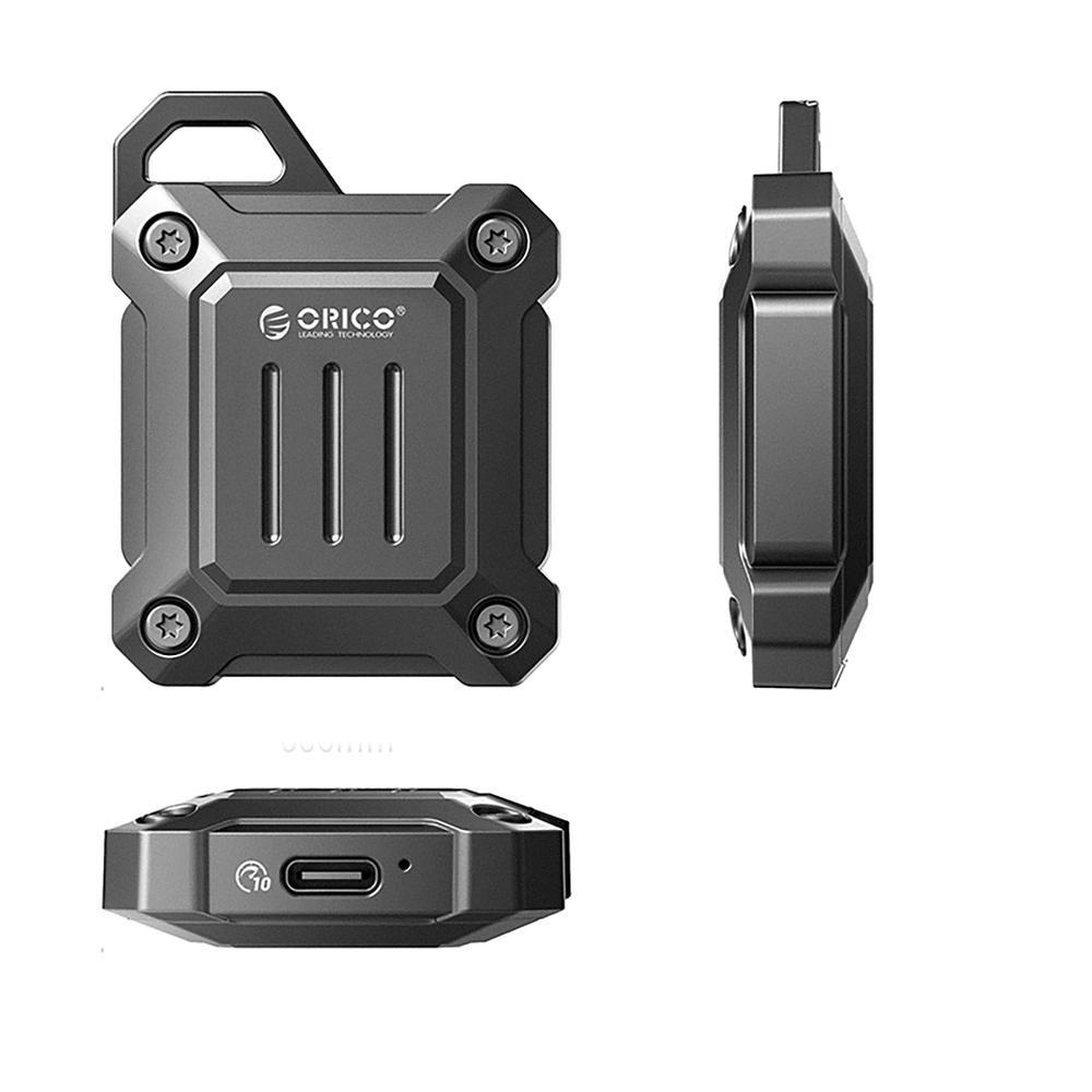 Orico XAM2 M.2 2230 USB-C 3.2 taktinė sustiprintoji disko kišenė - juoda