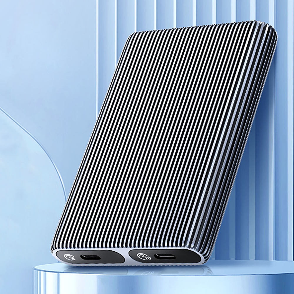 Orico AM2C3-2N dviguba diskų dėklas dviem diskais: M.2 SATA ir NVME USB-C 3.2 10Gb/s - Pilka