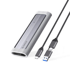 Orico AXM2-G2-V1 M.2 NVMe USB-C/USB-A į USB-C 10Gb/s Diskų Dėklas - Pilkas
