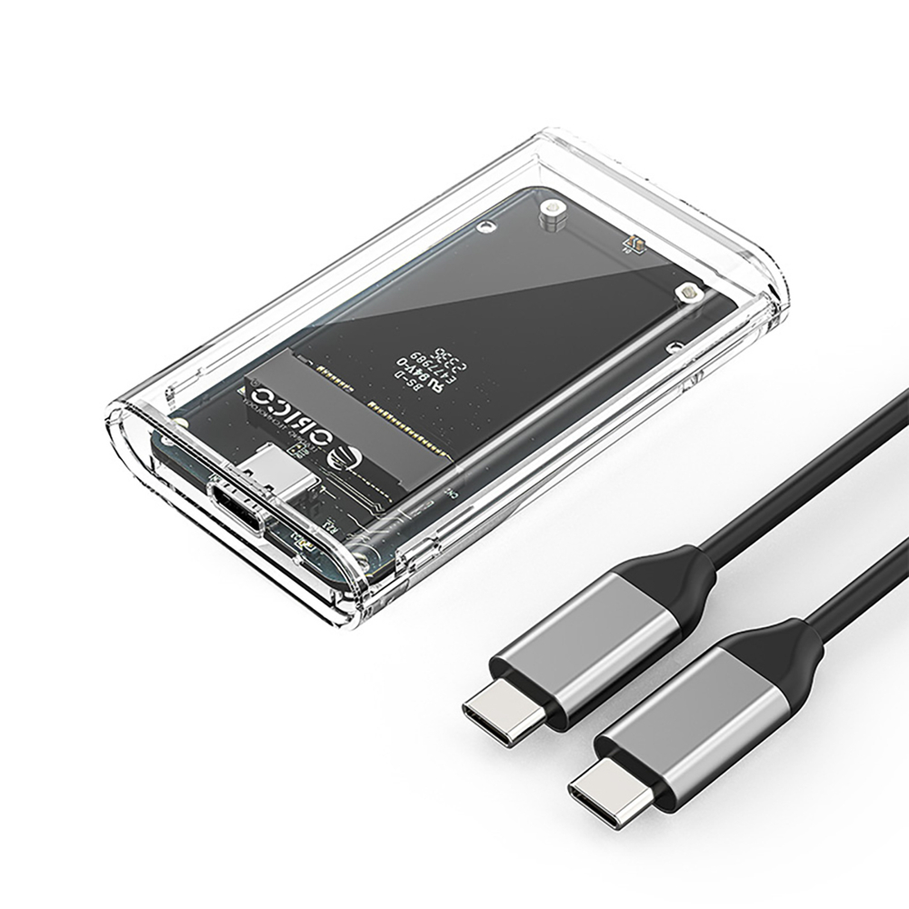 Orico TC10-MS mSATA USB-C 3.2 5Gb/s diskų dėklas - Permatomas