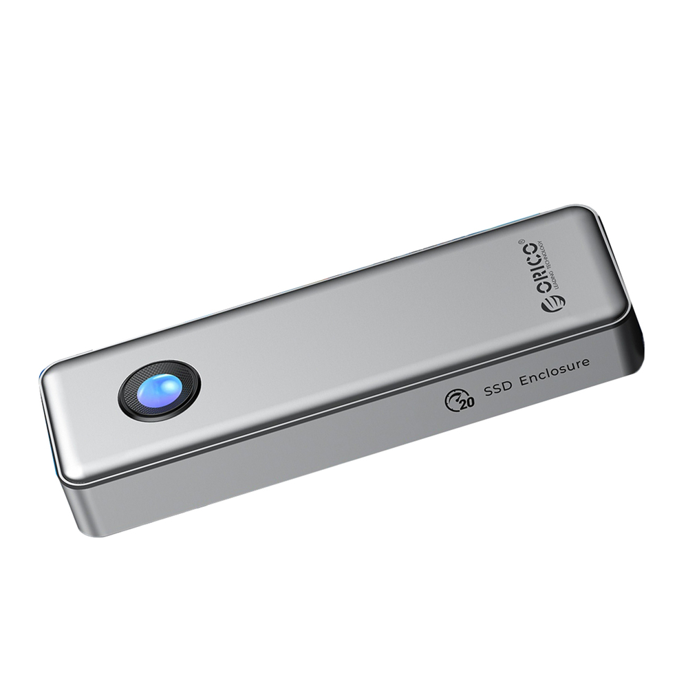 Orico OUM2-G20 M.2 NVME USB-C 3.2 20Gb/s Disko Dėklas – Sidabrinis