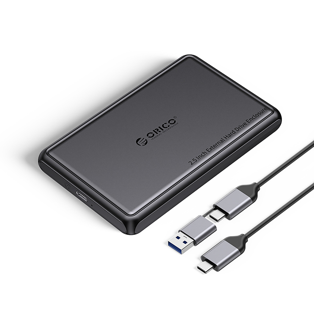 Orico DDL25-C3 2,5" HDD/SSD USB-C 5Gb/s diskų šaltis - juodas