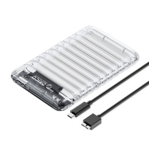Orico 2139U3-V1 2,5" HDD/SSD USB Micro-B 5Gb/s disko dėklas – skaidrus