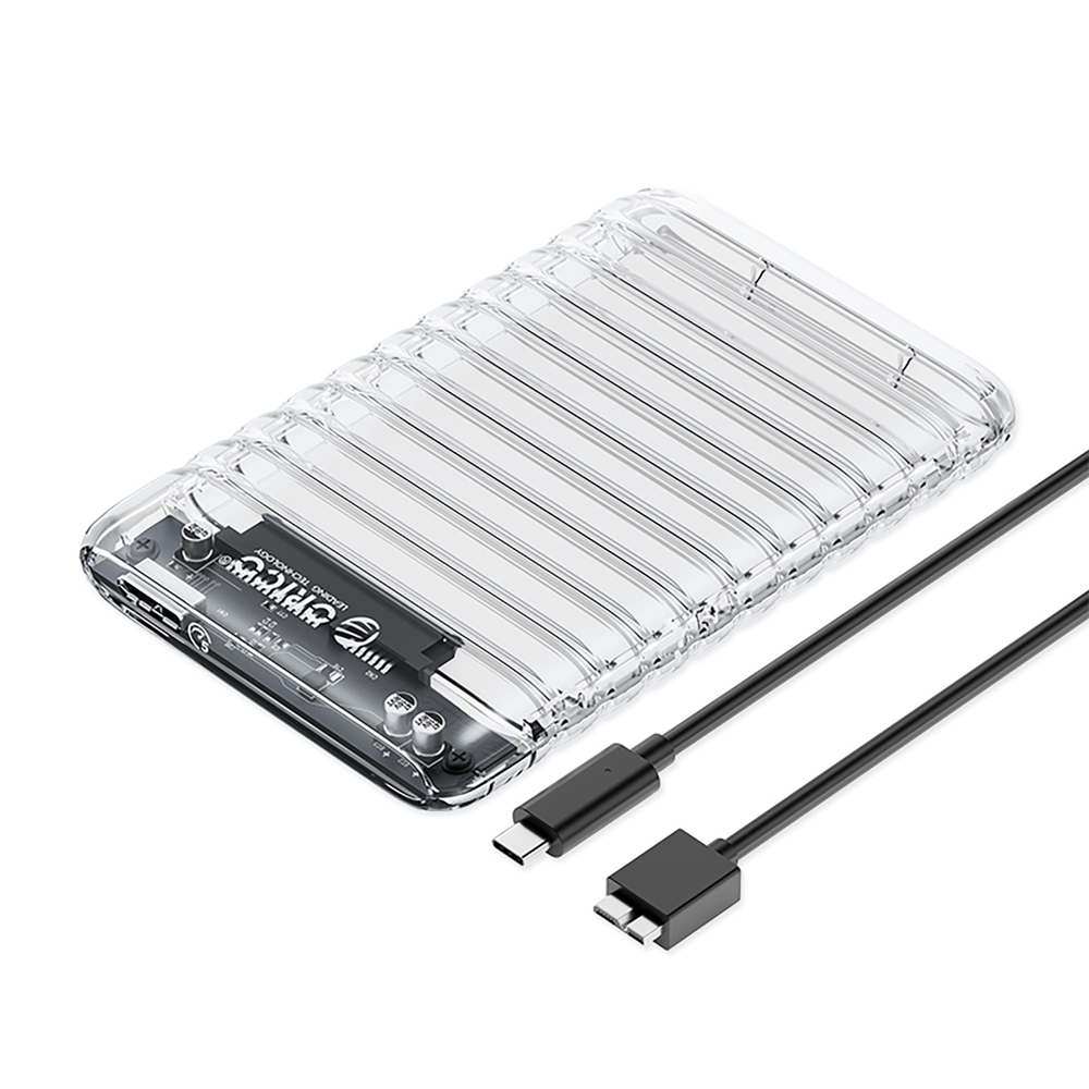 Orico 2139U3-V1 2,5" HDD/SSD USB Micro-B 5Gb/s disko dėklas – skaidrus