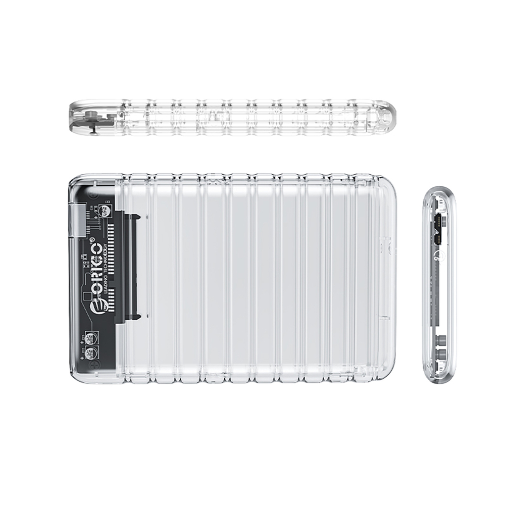 Orico 2139U3-V1 2,5" HDD/SSD USB Micro-B 5Gb/s disko dėklas – skaidrus