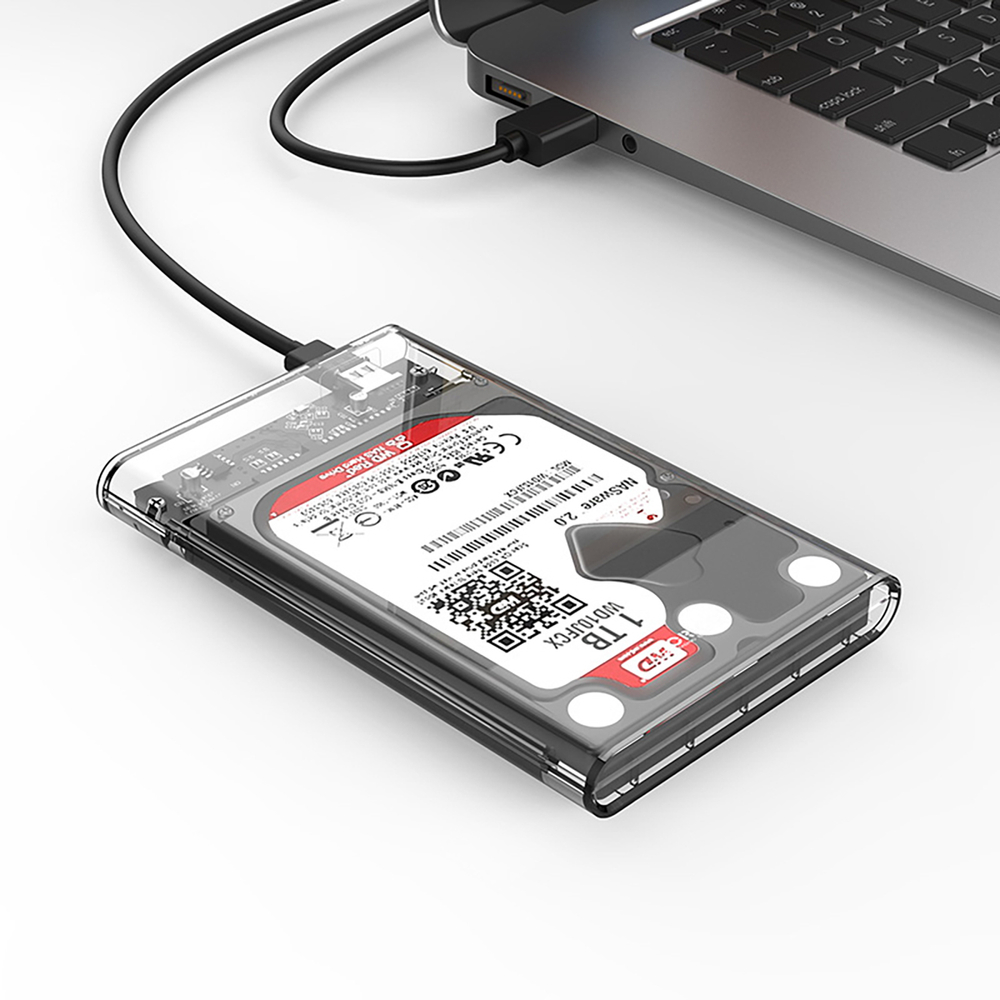 Orico 2139C3 2,5" HDD/SSD USB-C 5Gb/s diskų kaupiklis - skaidrus