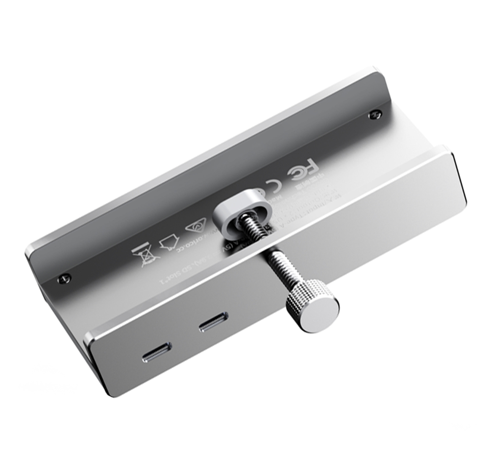 Orico MH5PMM šaliklis su spaustuku USB-C / 2x USB-A 3.0, + SD&TF + 3,5 mm garso - juodas