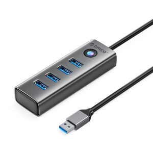 Orico PDD4U-U3 šalunas 4x USB-A 3.0 - Pilka
