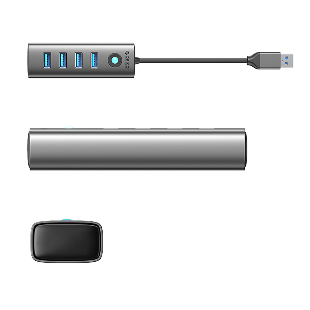 Orico PDD4U-U3 šalunas 4x USB-A 3.0 - Pilka