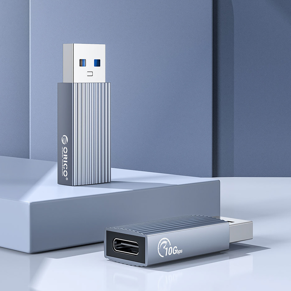 Orico AH-AC10 adapteris USB-C į USB-A 3.1 adapteris – pilkas