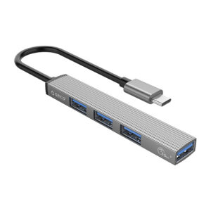 Orico AH-13 USB-C Hub Doko Stotele 1x USB-A 3.0 + 3x USB-A 2.0 - Pilka