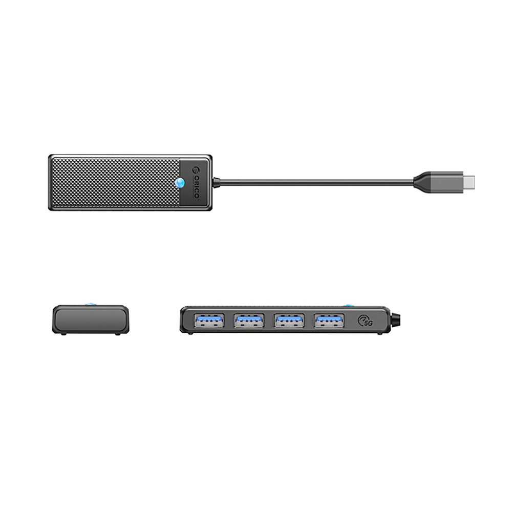 Orico PAPW4A-C3 USB-A Hub prijungimo stotis 4x USB-A 3.0 - Juoda