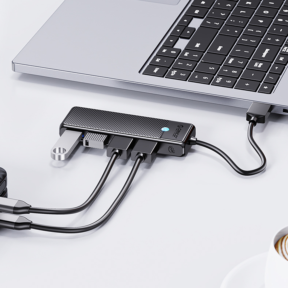 Orico PAPW4A-C3 USB-A Hub prijungimo stotis 4x USB-A 3.0 - Juoda