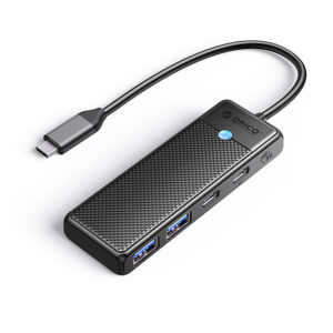 USB-C Hub Orico PAPW2AC-C3 prijungimo stotis 2x USB-A 3.0 + 2x USB-C 3.0 - juoda