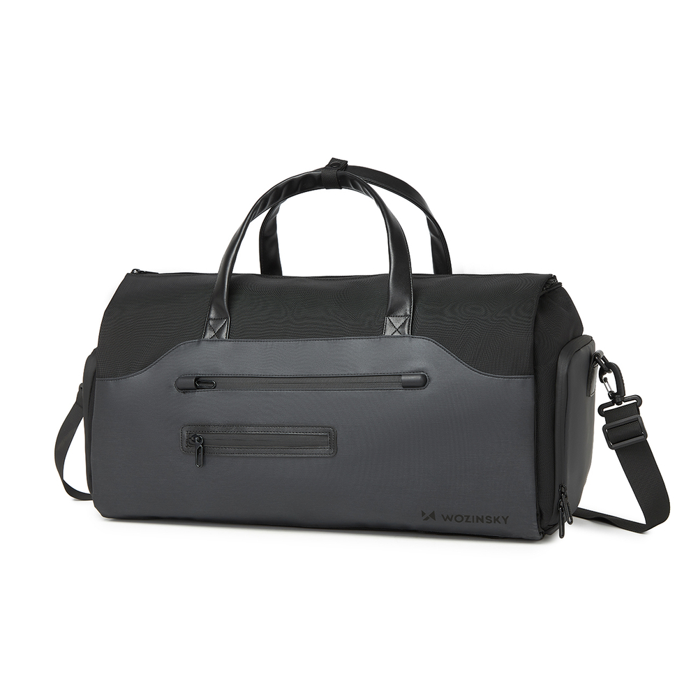 Wozinsky Premium kostiumo kelioninis krepšys su drėgna kišenele (45L) - Juodas