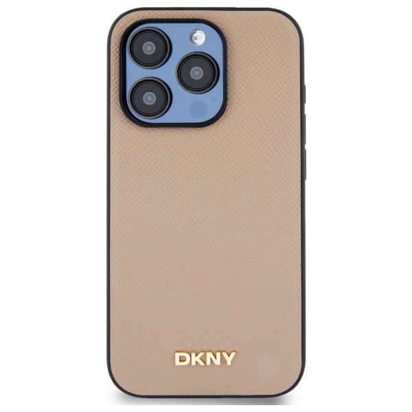 DKNY MagSafe dėklas iPhone 15 Pro Max – smėlio