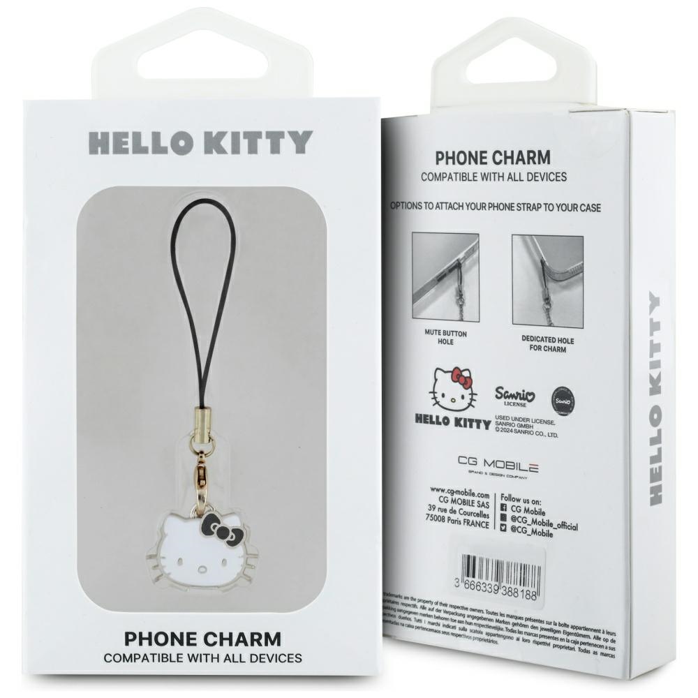 Hello Kitty Charm Kitty galvos pakabukas – juodas
