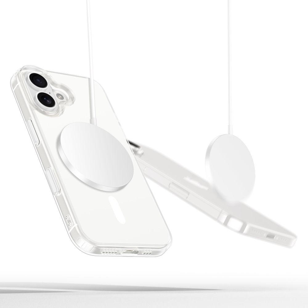 Dėklas Tech-Protect Flexair Hybrid CC MagSafe iPhone 16, skaidrus