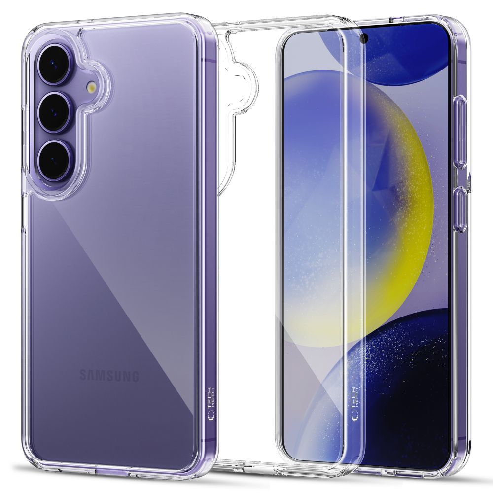 Dėklas Tech-Protect Flexair Hybrid Galaxy S25, skaidrus