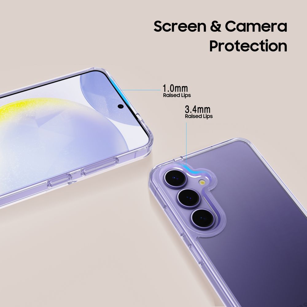 Dėklas Tech-Protect Flexair Hybrid Galaxy S25, skaidrus