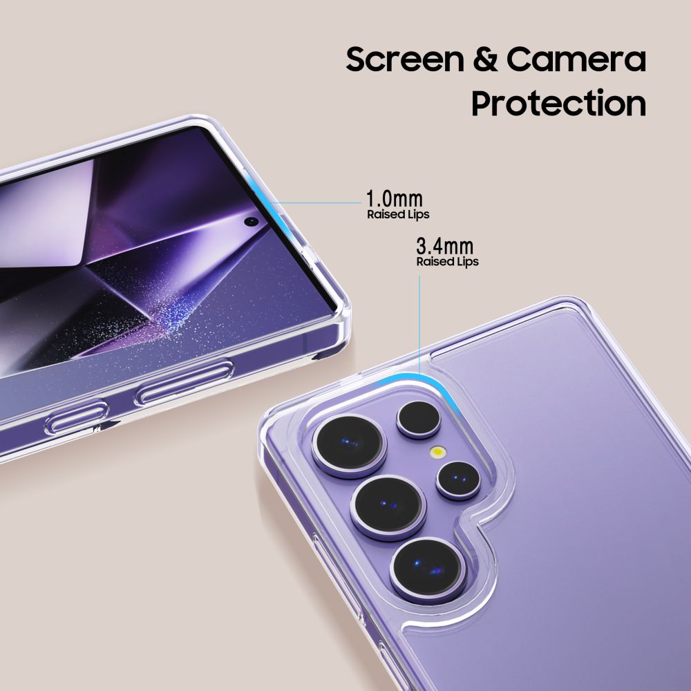 Dėklas Tech-Protect Flexair Hybrid Galaxy S25 Ultra, skaidrus